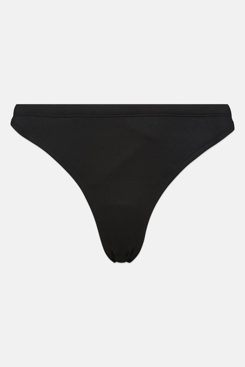 Nike Women Solid Bikini Bottom, Black - Image 2